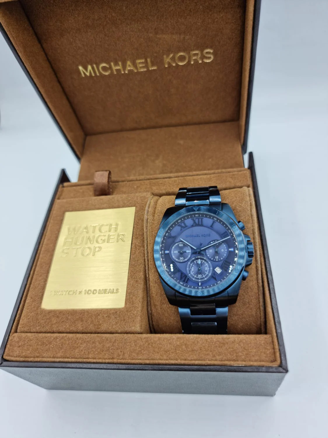  Shop Authentic Michael Kors Brecken Chronograph Quartz Blue Dial Blue Steel Strap Watch For Men - MK6361 - Luxxuri