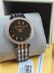  Shop Authentic Michael Kors Darci Analog Quartz Grey Dial Two Tone Steel Strap Watch For Women - MK3584 - Luxxuri
