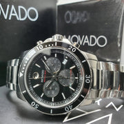  Shop Authentic Movado Series 800 Chronograph Black Dial Silver Steel Strap Watch For Men - 2600142 - Luxxuri