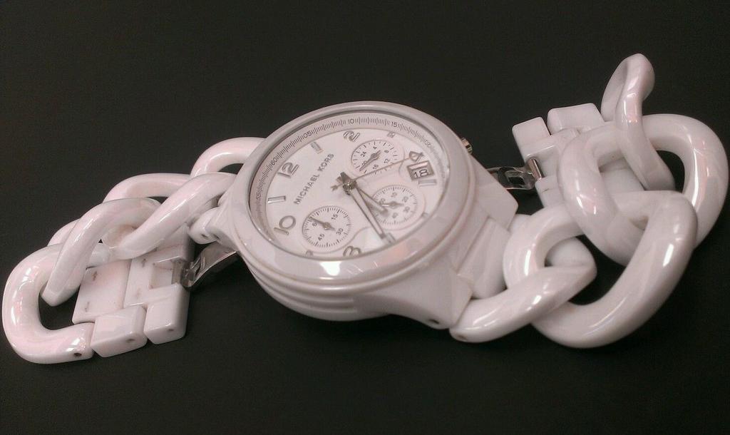 Shop Authentic Michael Kors Ceramic White Dial White Steel Strap Watch for Women - MK5387 - Luxxuri