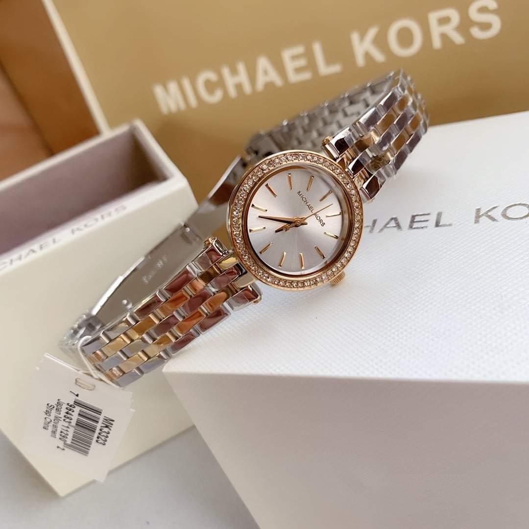  Shop Authentic Michael Kors Darci White Dial Two Tone Steel Strap Watch for Women - MK3323 - Luxxuri