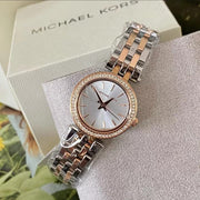  Shop Authentic Michael Kors Darci Silver Dial Two Tone Steel Strap Watch for Women - MK3298 - Luxxuri