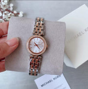  Shop Authentic Michael Kors Darci Silver Dial Two Tone Steel Strap Watch for Women - MK3298 - Luxxuri