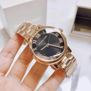  Shop Authentic Michael Kors Noire Black Dial Rose Gold Steel Strap Watch for Women - MK3585 - Luxxuri