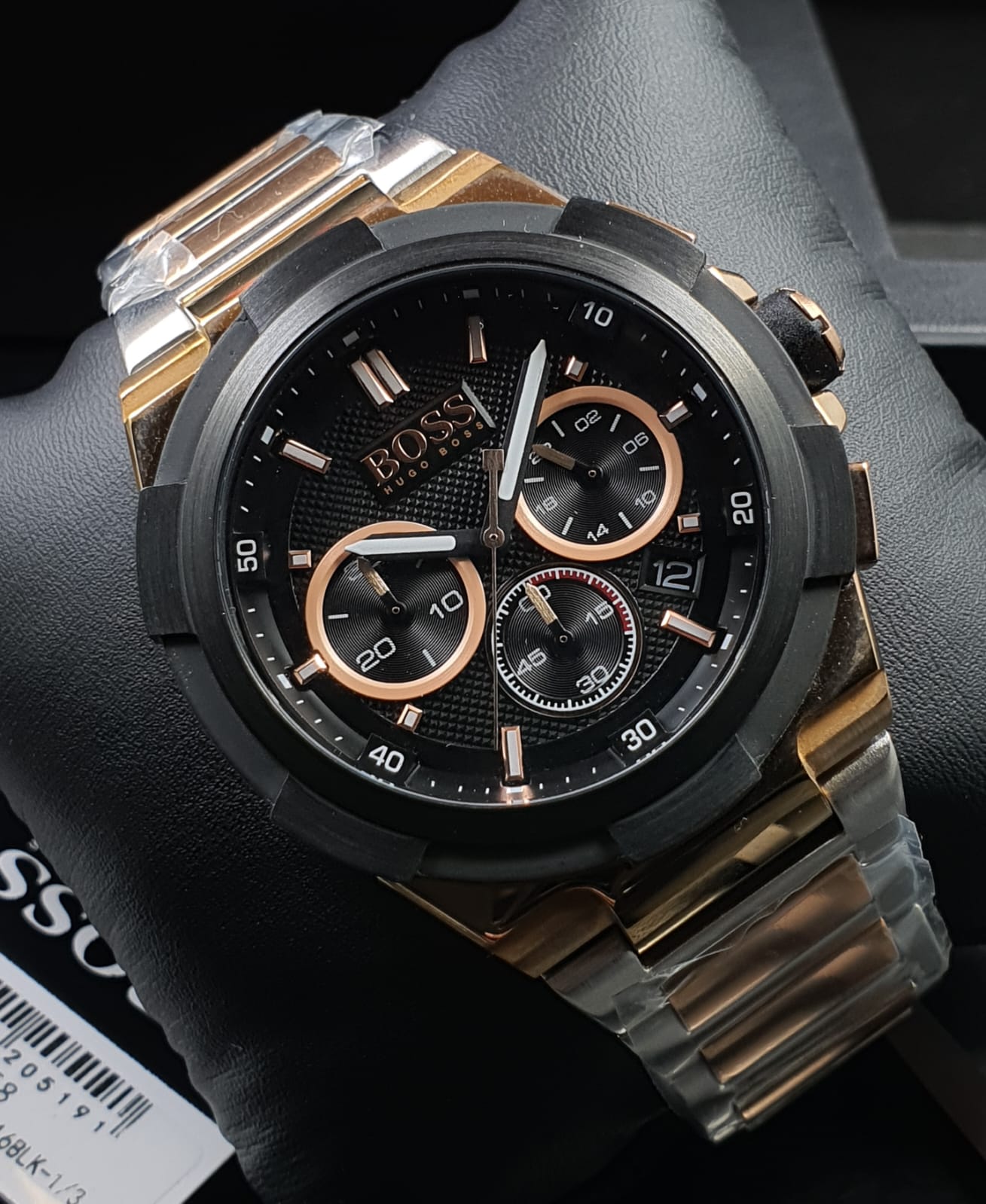  Shop Authentic Hugo Boss Supernova Black Dial Two Tone Steel Strap Watch for Men - 1513358 - Luxxuri