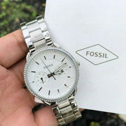  Shop Authentic Fossil Jacqueline White Dial Silver Steel Strap Watch for Women - ES3631 - Luxxuri