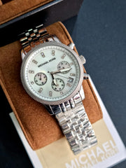  Shop Authentic Michael Kors Ritz White Dial Silver Stainless Steel Strap Watch for Women - MK5020 - Luxxuri