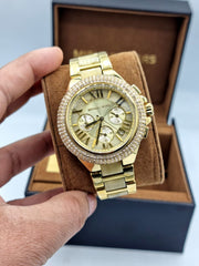 Shop Authentic Michael Kors Camille Silver Diamonds Dial Gold Steel Strap Watch for Women - MK5756 - Luxxuri