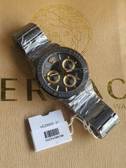  Shop Authentic Versace Greca Icon Quartz Black Dial Black Steel Strap Watch For Men - VEZ900521 - Luxxuri