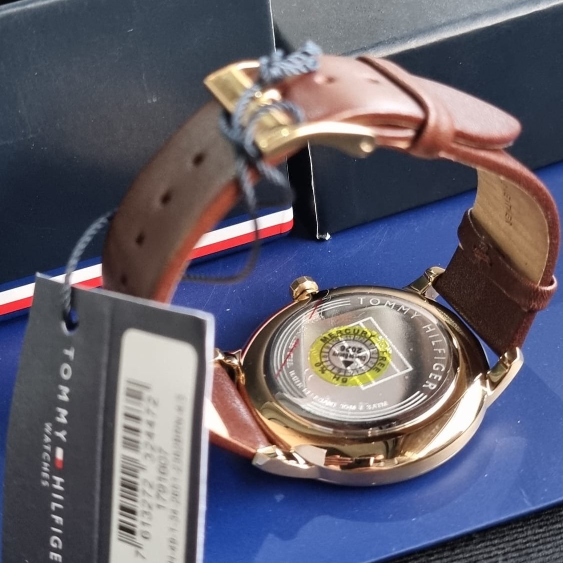  Shop Authentic Tommy Hilfiger Daniel Black Dial Brown Leather Strap Watch for Men - 1710379 - Luxxuri