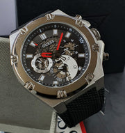  Shop Authentic Guess Third Grear Multi Function Black Dial Black Rubber Strap Watch for Men- GW0334G1 - Luxxuri