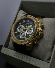  Shop Authentic Guess Trophy Multifunction Black Dial Black Rubber Strap Watch for Men - GW0333G2 - Luxxuri