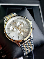  Shop Authentic Hugo Boss Companion Silver Dial Two Tone Mesh Bracelet Watch for Men - 1513654 - Luxxuri