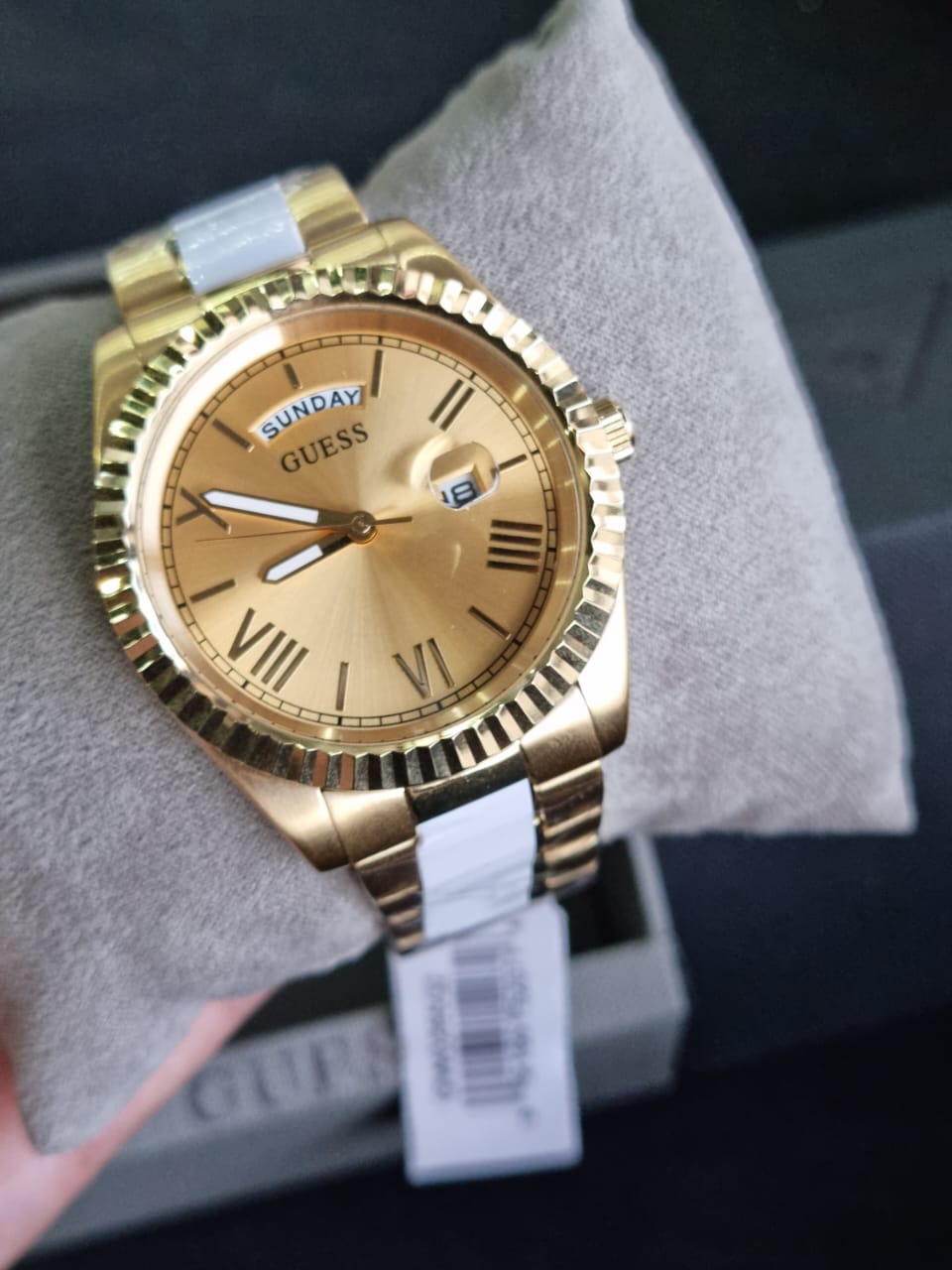  Shop Authentic Guess Connoisseur Gold Dial Gold Steel Strap Watch for Men - GW0265G2 - Luxxuri