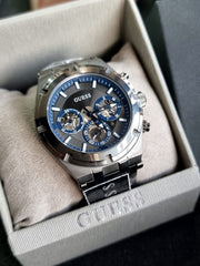  Shop Authentic Guess Continental Grey Dial Grey Steel Strap Watch for Men - GW0260G3 - Luxxuri