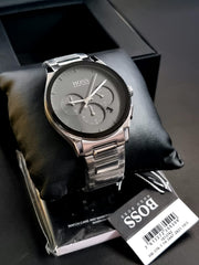  Shop Authentic Hugo Boss Classic Grey Dial Grey Steel Strap Watch for Men - 1513364 - Luxxuri