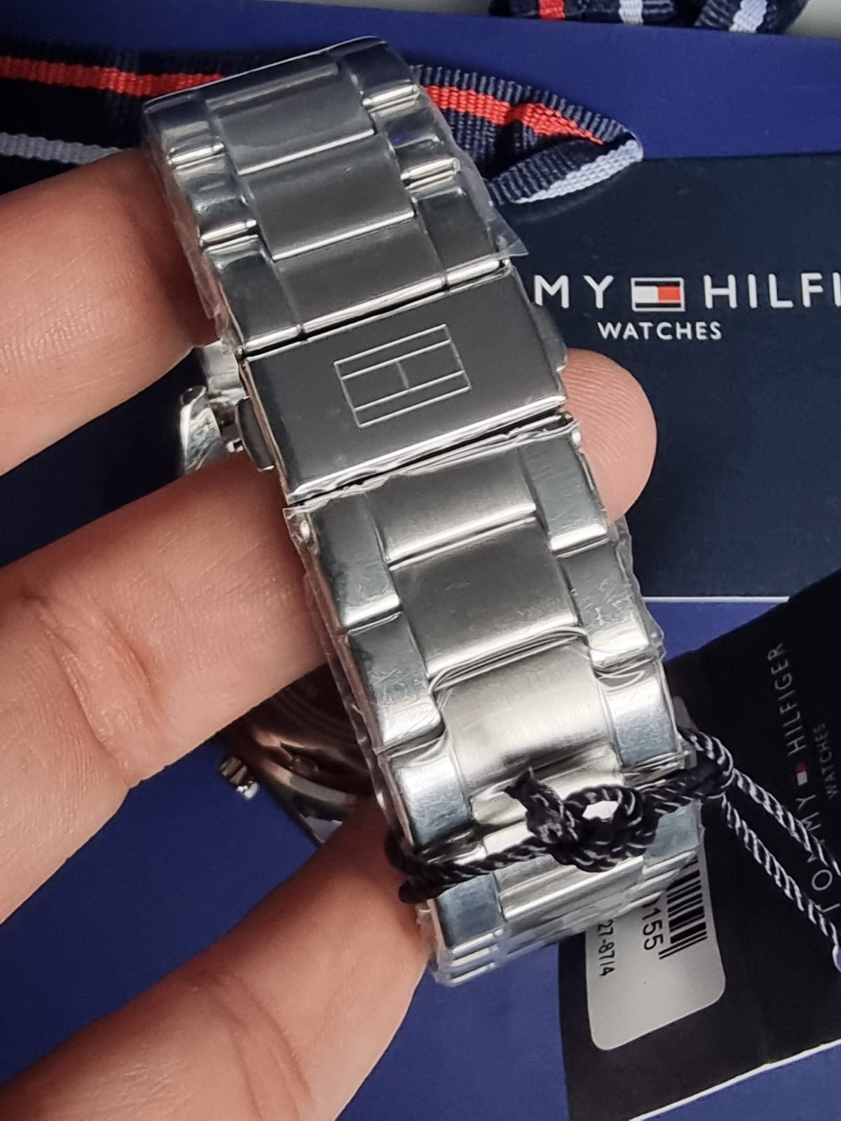  Shop Authentic Tommy Hilfiger Luke Quartz Black Dial Silver Steel Strap Watch for Men - 1791120 - Luxxuri