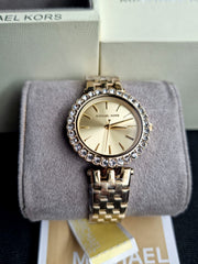  Shop Authentic Michael Kors Darci Analog Gold Dial Gold Steel Strap Watch For Women - MK4513 - Luxxuri