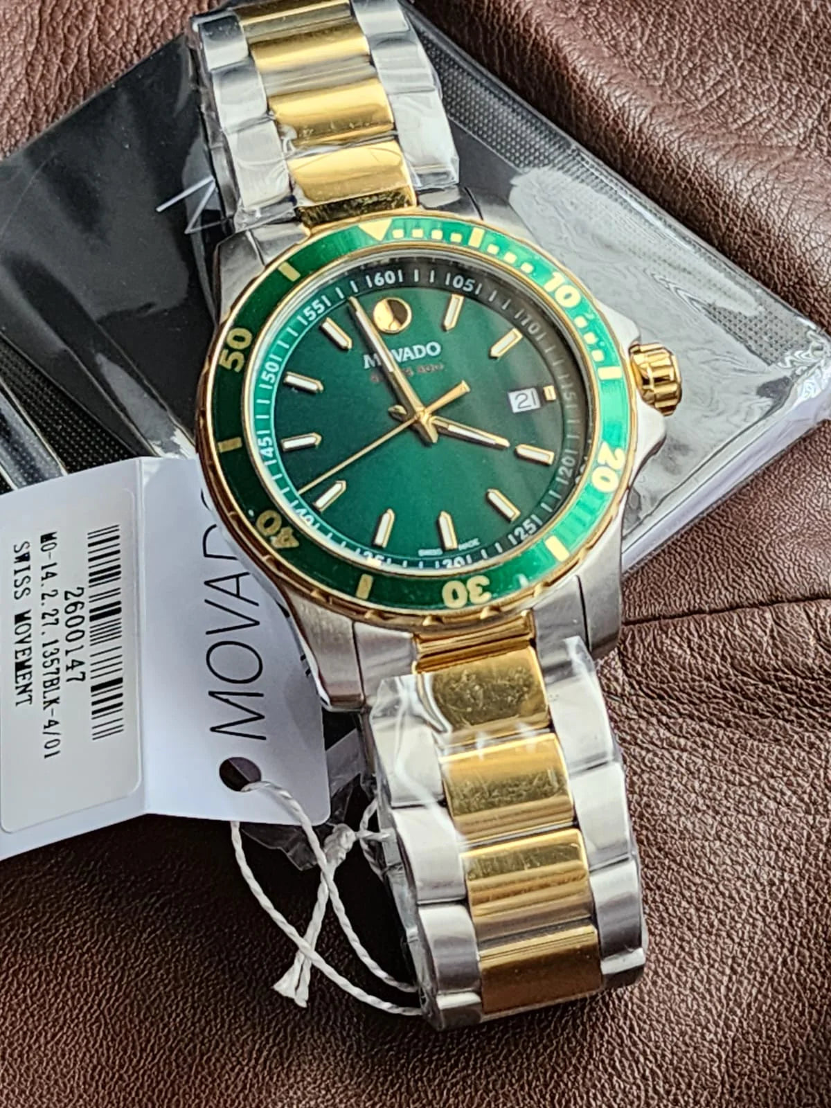  Shop Authentic Movado Series 800 Green Dial Two Tone Steel Strap Watch for Men - 2600147 - Luxxuri