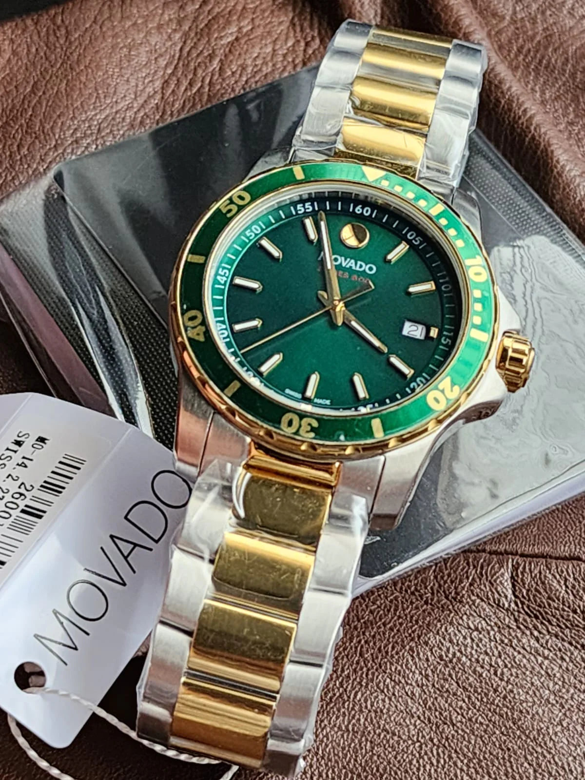  Shop Authentic Movado Series 800 Green Dial Two Tone Steel Strap Watch for Men - 2600147 - Luxxuri