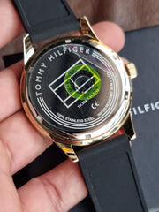  Shop Authentic Tommy Hilfiger Austin Black Dial Black Rubber Strap Watch for Men - 1791636 - Luxxuri