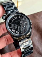  Shop Authentic Michael Kors Brecken Chronograph Black Dial Black Steel Strap Watch For Men - MK8482 - Luxxuri