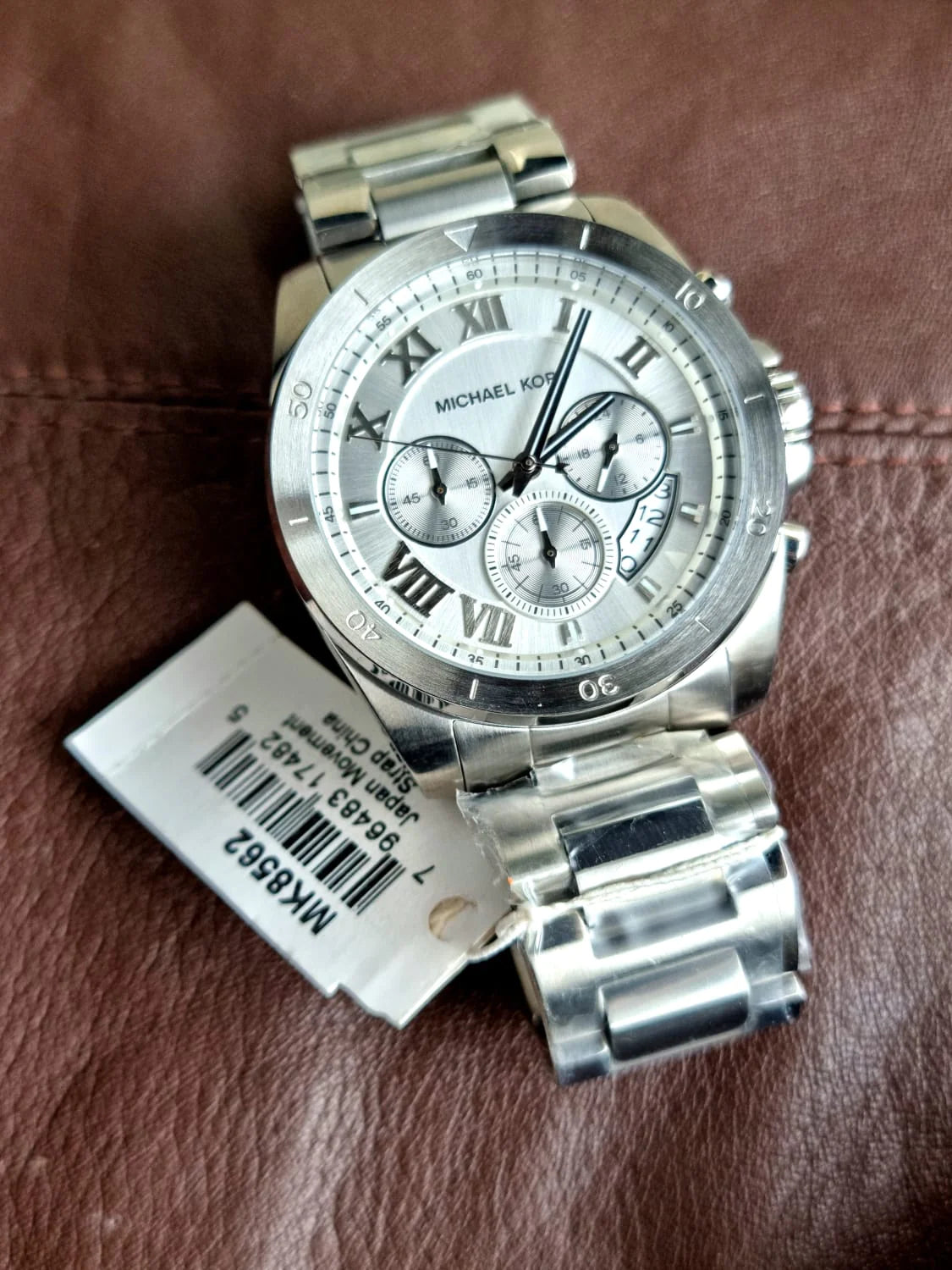  Shop Authentic Michael Kors Brecken Chronograph Silver Dial Silver Steel Strap Watch For Women - MK8562 - Luxxuri