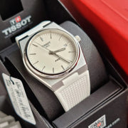  Shop Authentic Tissot PRX 40 White Dial White Rubber Strap Watch For Men -  T137.410.17.011.00 - Luxxuri