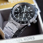  Shop Authentic Michael Kors Layton Chronograph Green Dial Silver Steel Strap Watch For Men - MK8912 - Luxxuri