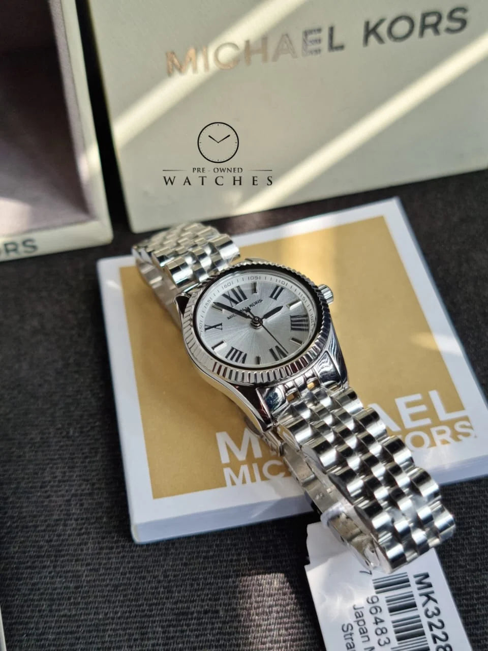  Shop Authentic Michael Kors Lexington Quartz White Dial Silver Steel Strap Watch For Women - MK3228 - Luxxuri