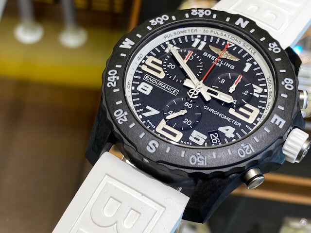 Shop Authentic Breitling Endurance Pro Black Dial White Rubber Strap Watch for Men - X82310A71B1S1 - Luxxuri