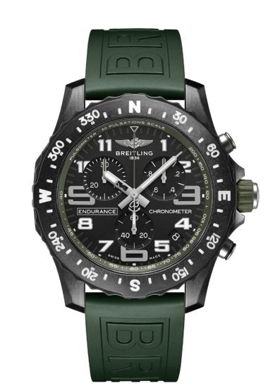  Shop Authentic Breitling Endurance Pro Black Dial Green Rubber Strap Watch for Men - X82310D31B1S1 - Luxxuri