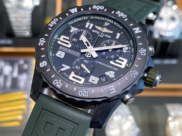 Shop Authentic Breitling Endurance Pro Black Dial Green Rubber Strap Watch for Men - X82310D31B1S1 - Luxxuri