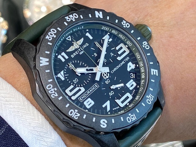  Shop Authentic Breitling Endurance Pro Black Dial Green Rubber Strap Watch for Men - X82310D31B1S1 - Luxxuri