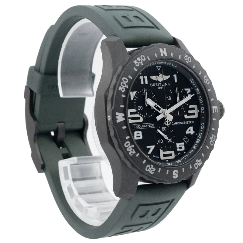  Shop Authentic Breitling Endurance Pro Black Dial Green Rubber Strap Watch for Men - X82310D31B1S1 - Luxxuri