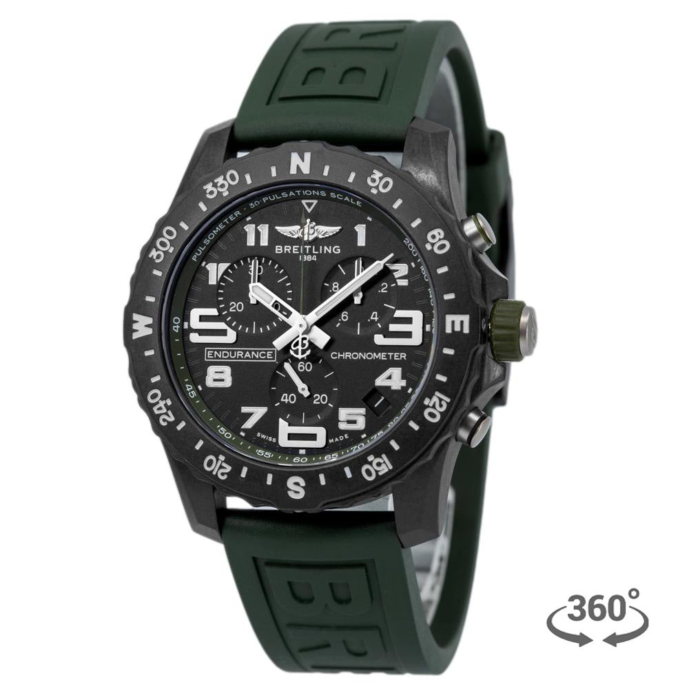  Shop Authentic Breitling Endurance Pro Black Dial Green Rubber Strap Watch for Men - X82310D31B1S1 - Luxxuri