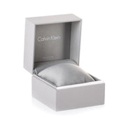  Shop Authentic Calvin Klein Snake Silver Dial Yellow Gold Steel Strap Watch For Women - K6E23546 - Luxxuri
