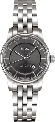  Shop Authentic Mido Baroncelli III Automatic Grey Dial Silver Steel Strap Watch For Women - M7600.4.13.1 - Luxxuri
