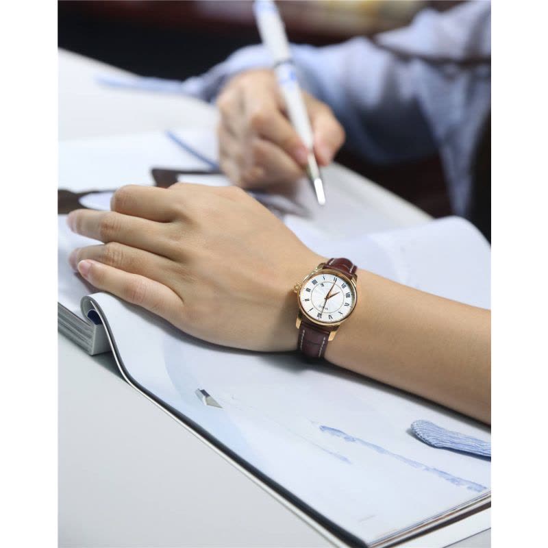  Shop Authentic Mido Baroncelli III Automatic Silver Dial Brown Leather Strap Watch For Women - M7600.2.21.8 - Luxxuri