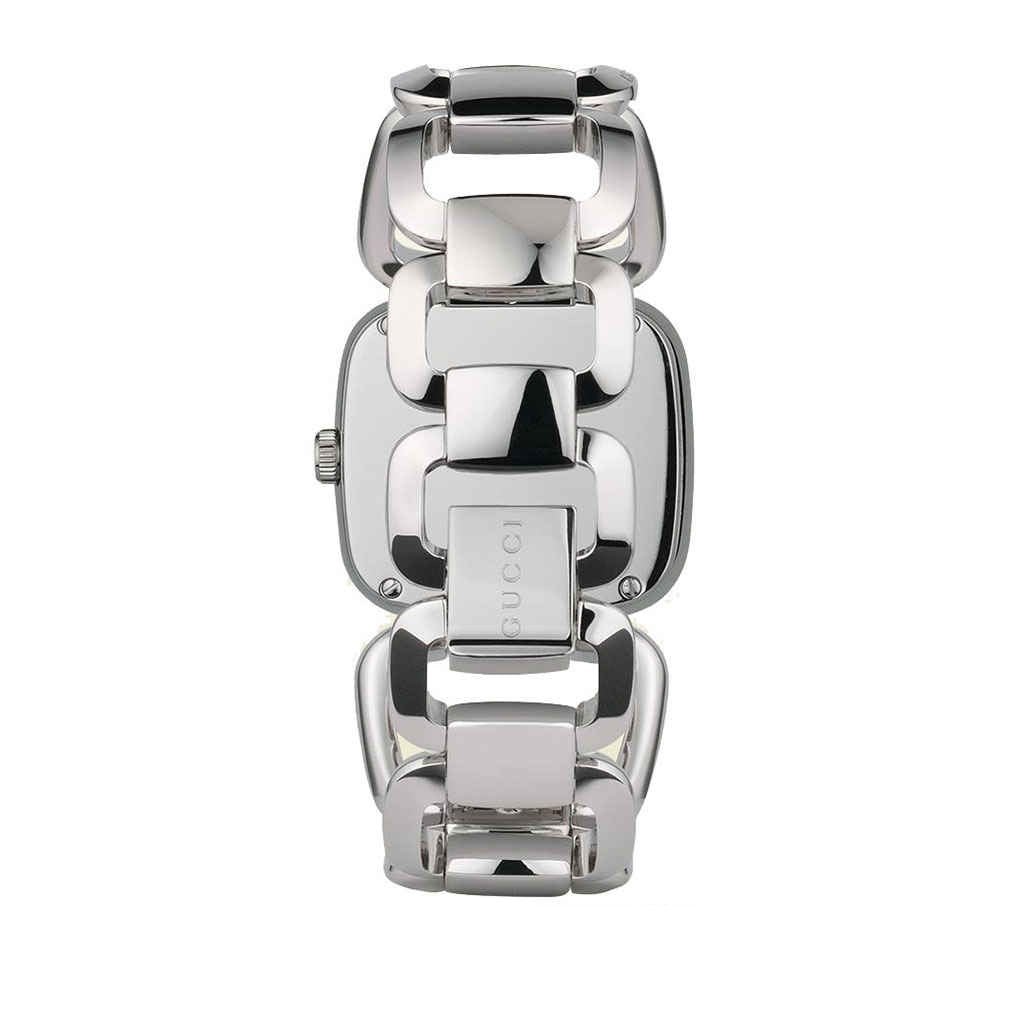  Shop Authentic Gucci G Gucci Brown Dial Silver Steel Strap Watch For Women - YA125507 - Luxxuri