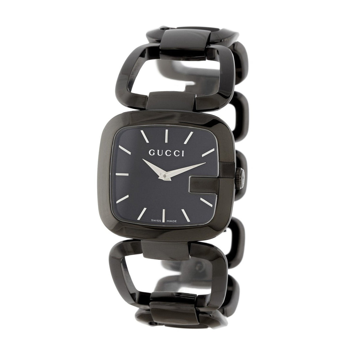  Shop Authentic Gucci G Gucci 125 G Series Bracelet Black Dial Watch For Women - YA125403 - Luxxuri