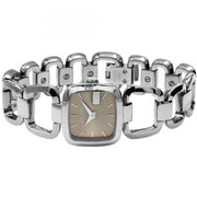  Shop Authentic Gucci G Gucci Brown Dial Silver Steel Strap Watch For Women - YA125507 - Luxxuri
