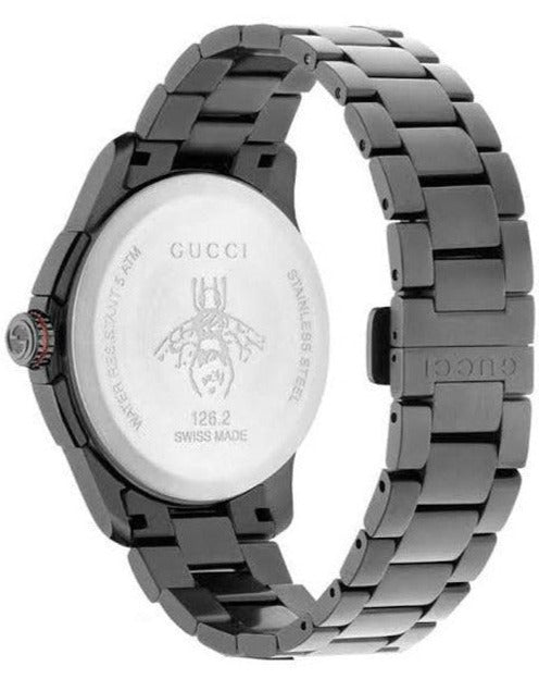  Shop Authentic Gucci G-Timeless Chronograph Black Dial Black Steel Strap Watch For Men - YA126268 - Luxxuri