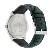  Shop Authentic Gucci G-Timeless Black Dial Green Leather Strap Unisex Watch - YA126326 - Luxxuri