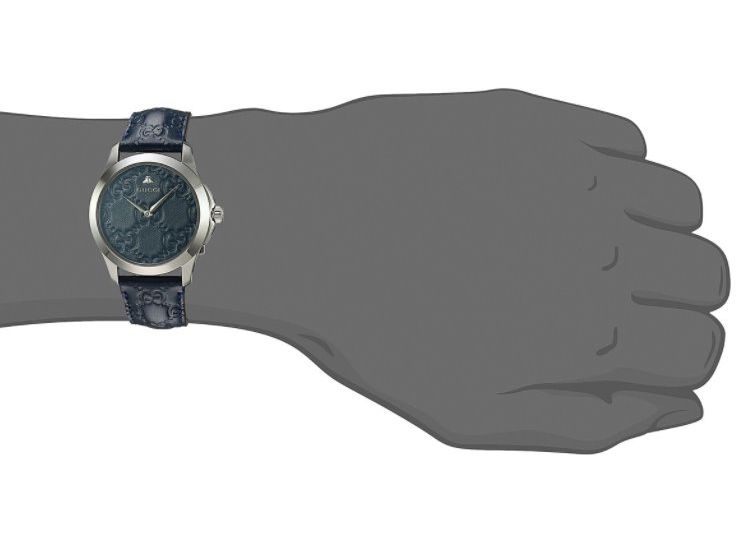  Shop Authentic Gucci G Timeless Quartz Blue Dial Blue Leather Strap Watch For Men - YA1264032 - Luxxuri