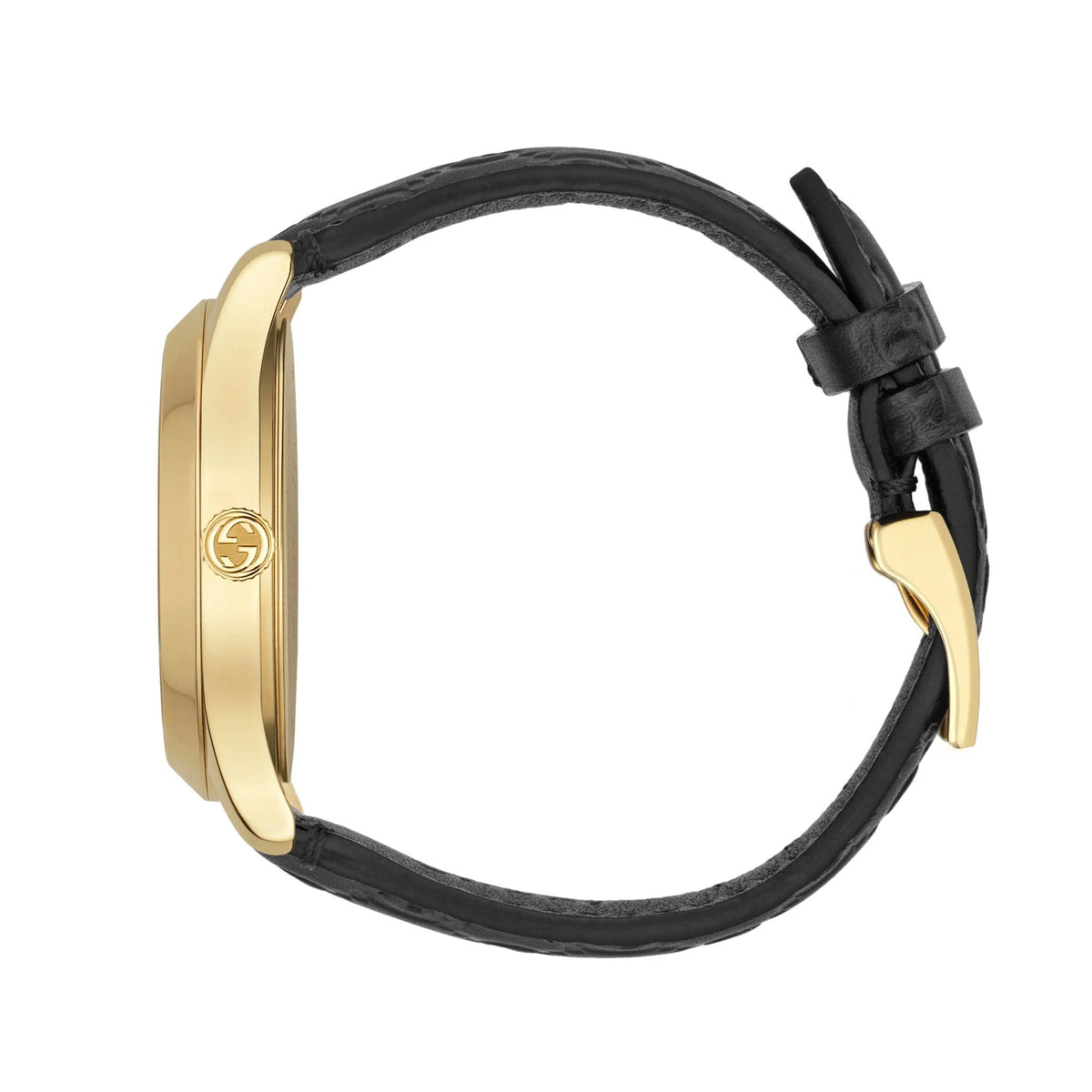  Shop Authentic Gucci G Timeless Quartz Black Dial Black Leather Strap Watch For Women - YA1264034A - Luxxuri