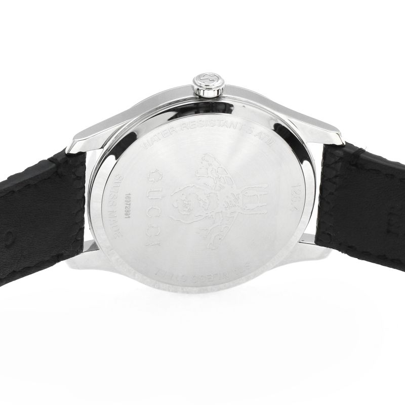  Shop Authentic Gucci G-Timeless Moonphase Black Dial Black Leather Strap Watch For Men - YA1264045 - Luxxuri