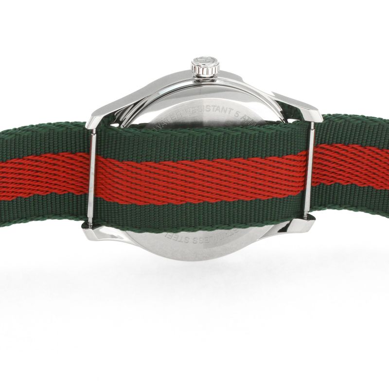  Shop Authentic Gucci Le Marche des Merveilles Red & Green Dial Red & Green Nylon Strap Unisex Watch - YA1264060 - Luxxuri