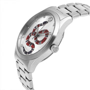  Shop Authentic Gucci G Timeless Silver Dial Silver Steel Strap Watch For Women - YA1264076 - Luxxuri