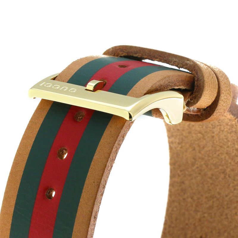  Shop Authentic Gucci G Timeless Quartz Brown Dial Brown Leather Strap Unisex Watch - YA1264077 - Luxxuri